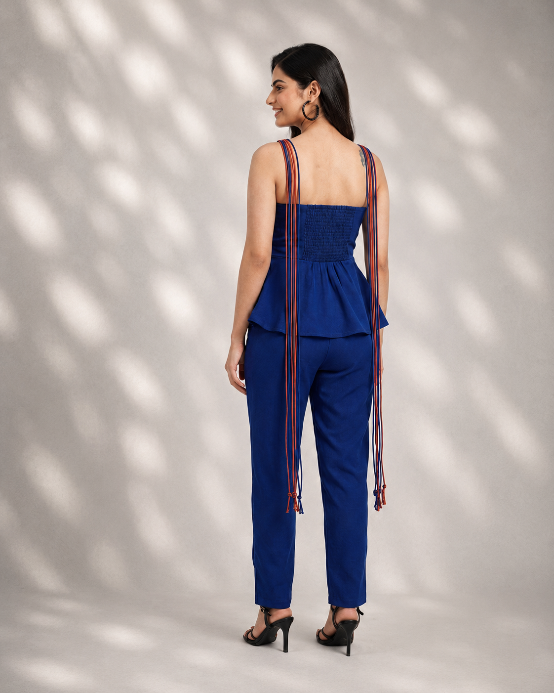 COCO PEPLUM SET - MIDNIGHT BLUE