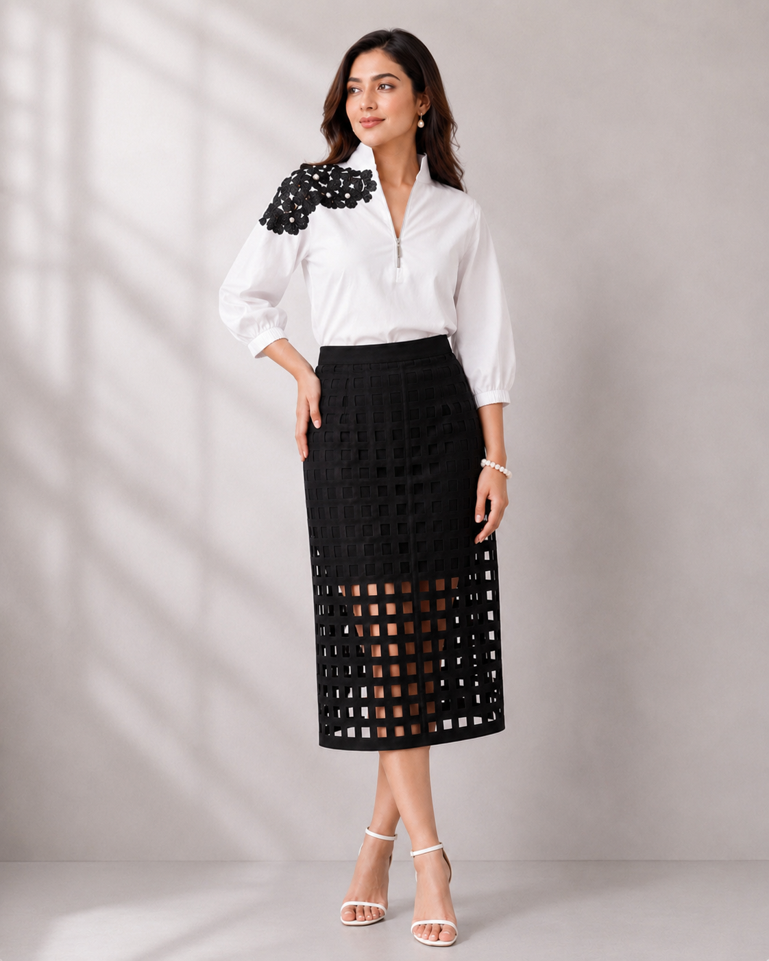LARA SKIRT SET - Black