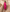 VEE DRAPE DRESS - HOT PINK