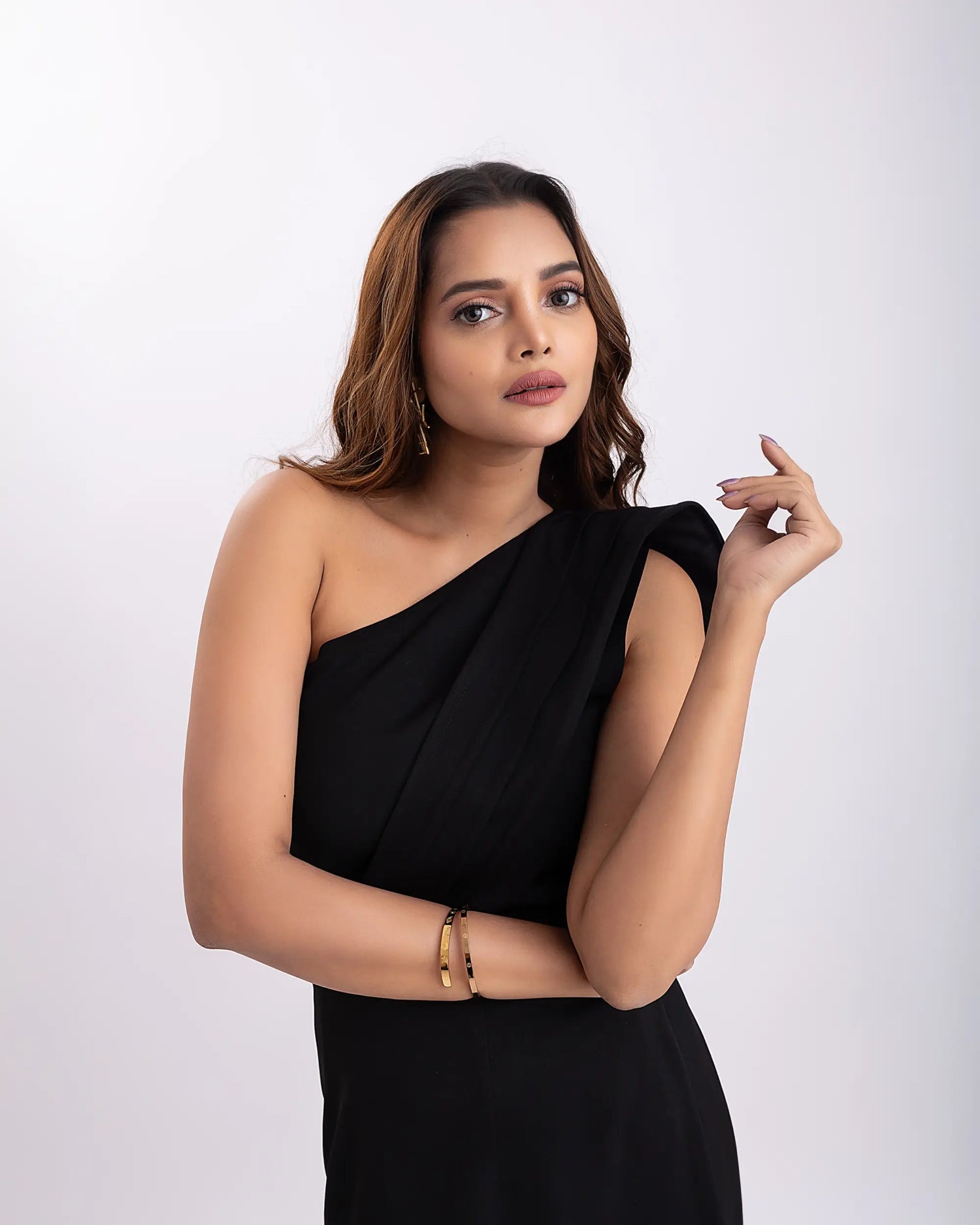 LARA ONE SHOULDER DRESS