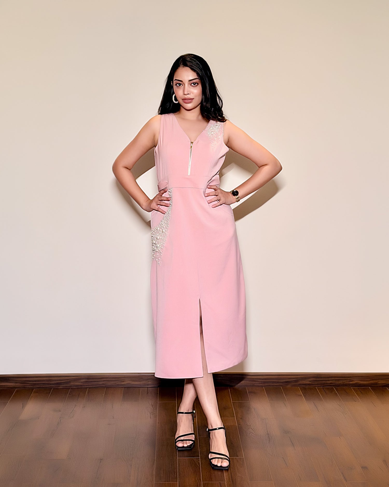 PERLA POCKET MIDI DRESS