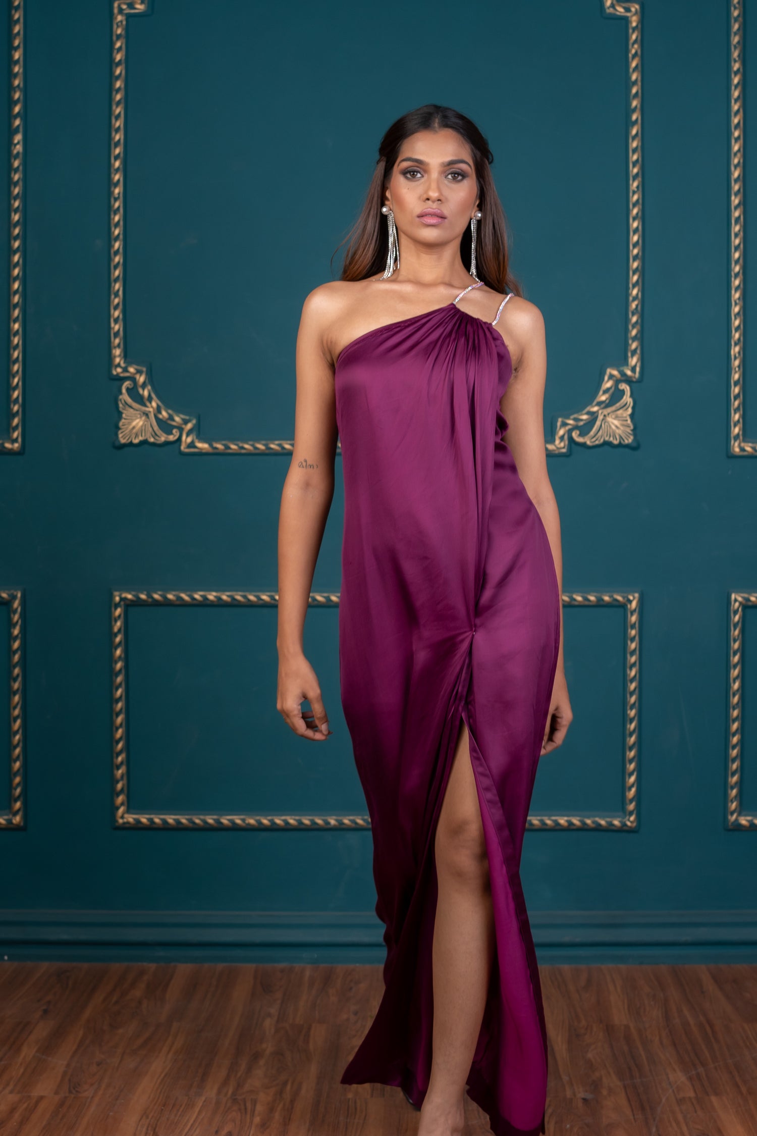 SARA ONE SHOULDER GOWN