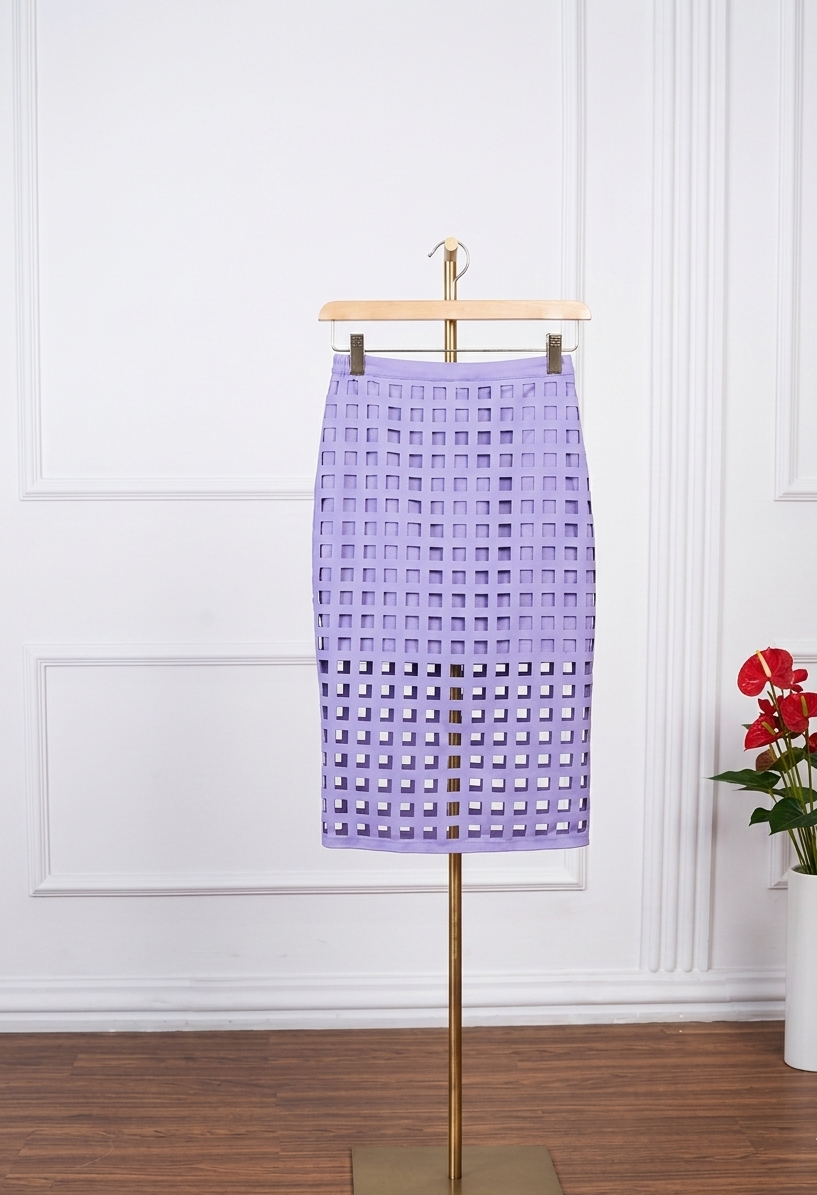 LARA MIDI SKIRT - Purple