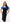 BELLA OFF SHOULDER SIGNATURE DRESS - ROYAL BLUE  + BLACK