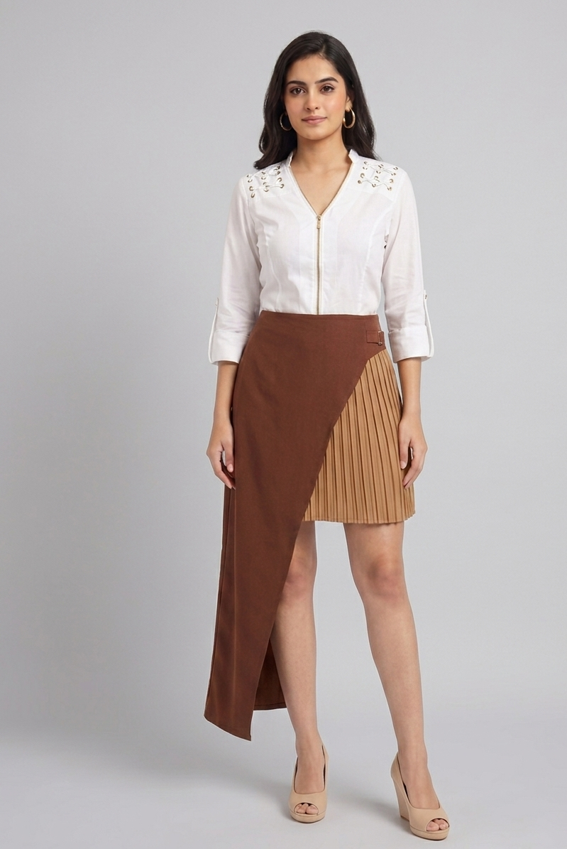 PRISHA PLEATED SKIRT
