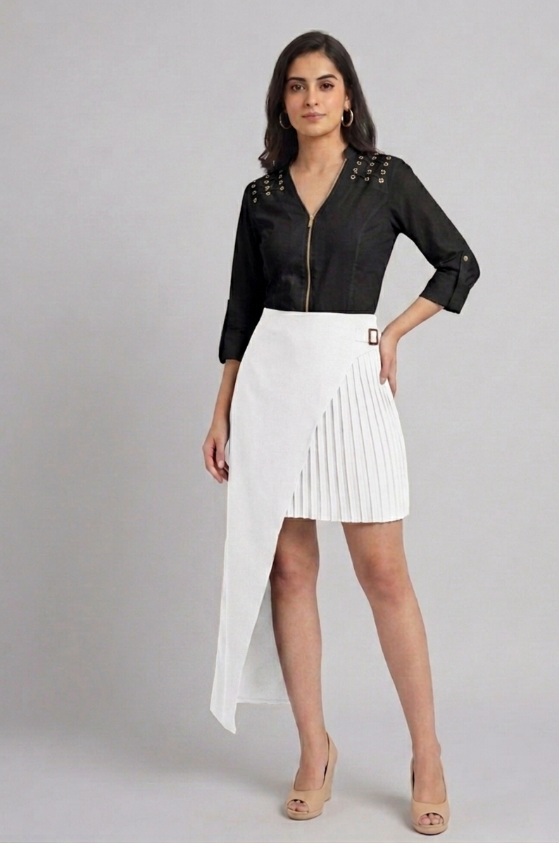 PRISHA PLEATED SKIRT